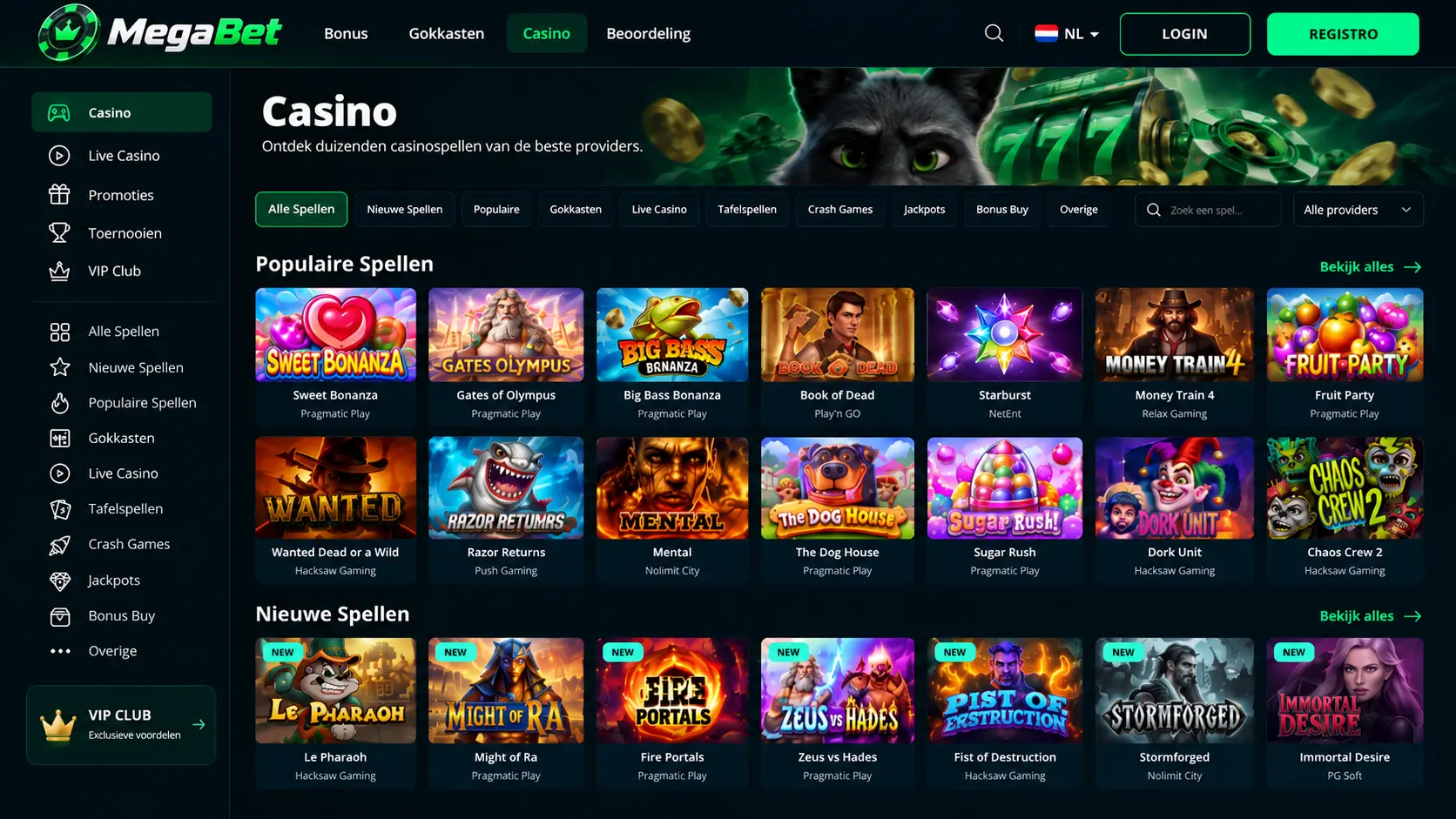 MegaBet Nederland: Casino Spelen, Bonussen en Mobiele Toegang image 3
